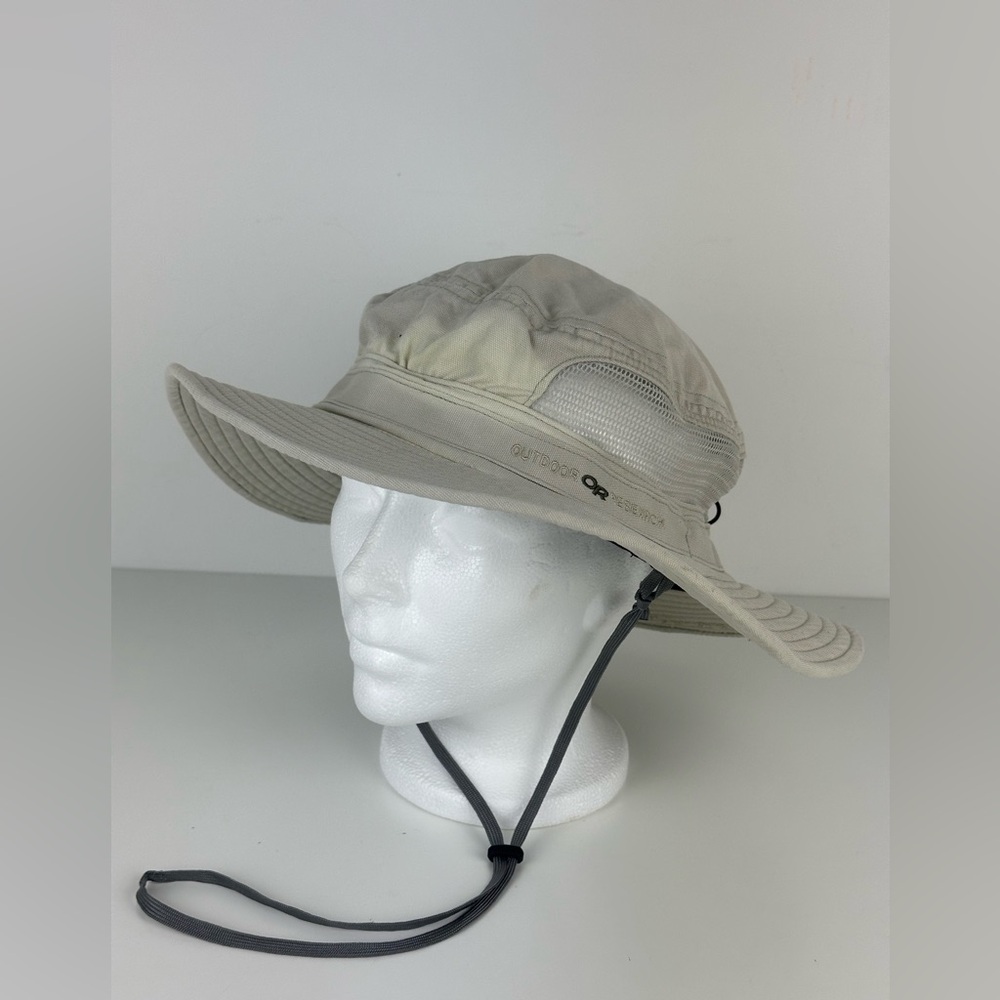 Outdoor Research Lightweight Tan Sun‎ Hat with Chin Cord